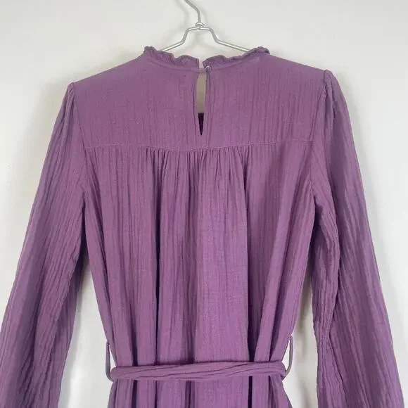 Xirena Luna Dress Size Small Cotton in Purple Mauve - Picture 8 of 9